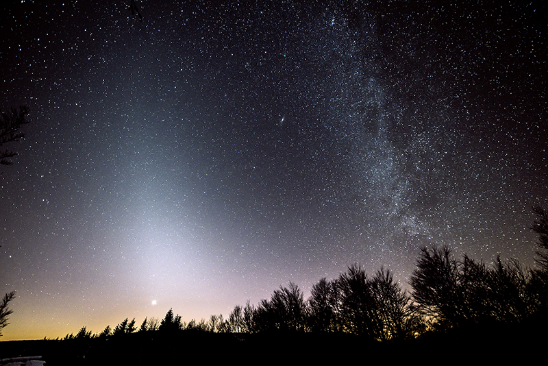 lumière zodiacale Cévennes